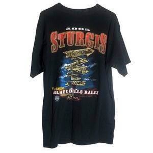 Vtg 2005 Sturgis Black Hills Rally short sleeve tee Sz Large